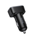 Nabíječka do auta Hoco Z63A 42W LCD 2×USB-A + USB-C PD QC3.0 - čer