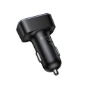 Nabíječka do auta Hoco Z63A 42W LCD 2×USB-A + USB-C PD QC3.0 - čer