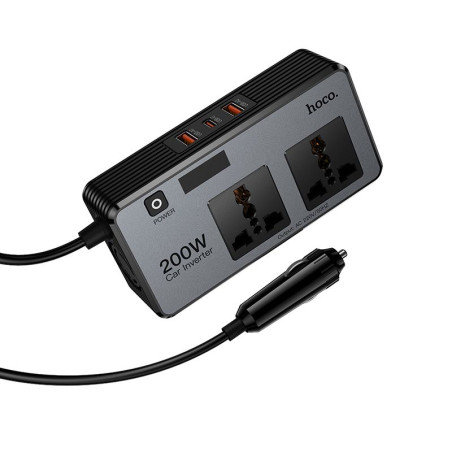 Nabíječka do auta Hoco Z66 200W PD66W - černá
