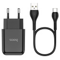 Nabíječka Hoco N2 10W + kabel USB-C - černá
