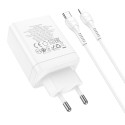Nabíječka Hoco N33 35W 2× USB-C + USB-A - bílá