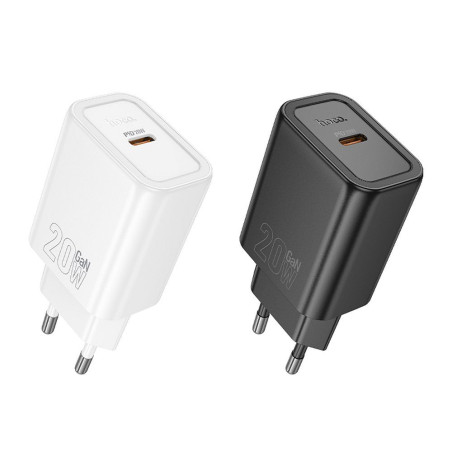 Nabíječka Hoco N60 USB-C 20W PD/QC černá