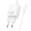 Nabíječka Hoco N63 30W + 18W USB-C/USB-A bílá