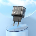 Nabíječka Hoco N34 USB-A + USB-C 20W transparentní