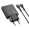 Hoco N37 20W USB-C PD nabíječka + kabel USB-C/Lightning černá