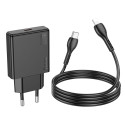 Hoco N37 20W USB-C PD nabíječka + kabel USB-C/Lightning černá