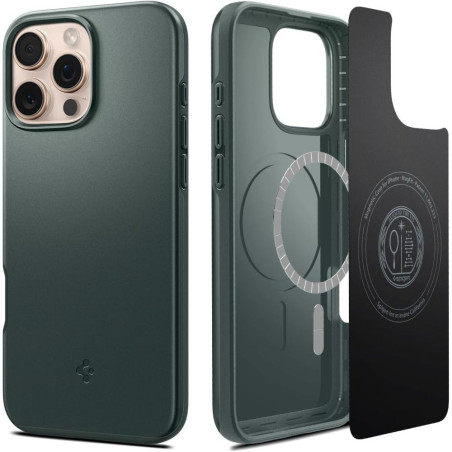 Spigen Thin Fit MagSafe pouzdro pro iPhone 16 Pro Max – zelené