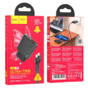 Nabíječka Hoco N38 Slim 20W USB-C + USB-A + kabel - černá