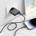 Nabíječka Hoco N38 Slim 20W USB-C + USB-A + kabel - černá