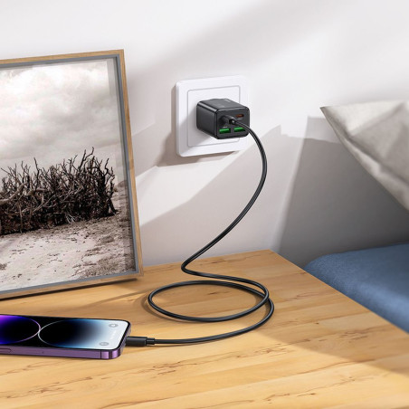 Nabíječka Hoco N55 20W + kabel USB-C/Lightning pro mobilní zařízení - černá