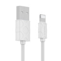 BASEUS CALUN-02 nabíjecí a datový kabel USB/Lightning 1m, bílý