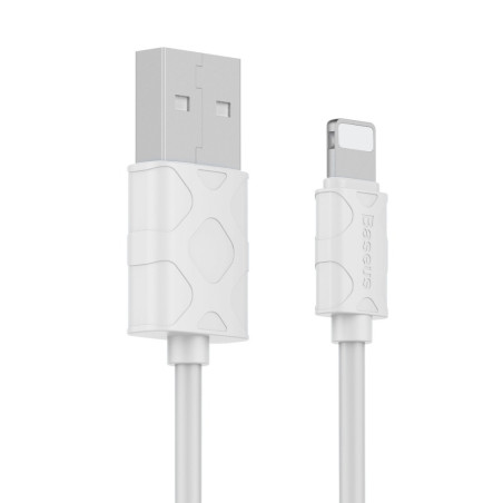 BASEUS CALUN-02 nabíjecí a datový kabel USB/Lightning 1m, bílý