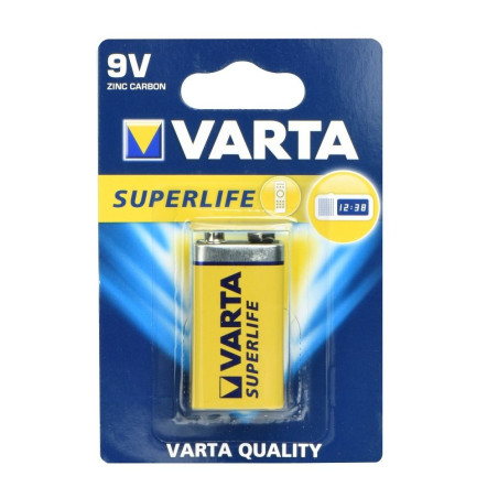 Baterie Varta 9V Superlife Zinc 6F22 - 1 ks