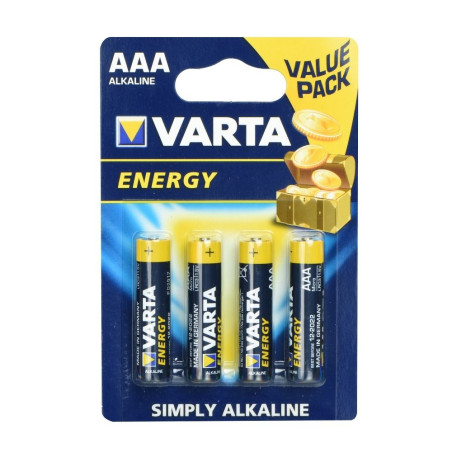 VARTA Energy R3 (AAA) alkalická baterie – 4 ks