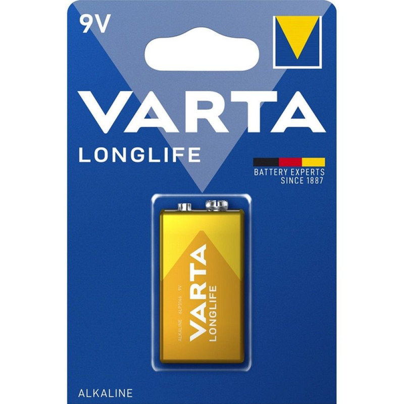 Baterie VARTA ALKALICKÁ 9V Longlife 6LR61 pro 9V zařízení - 1 ks