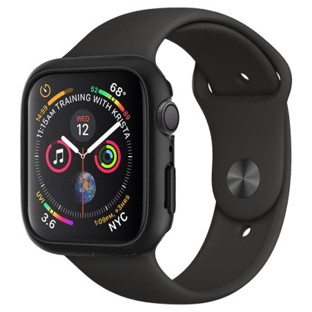 SPIGEN Thin Fit ochranný kryt pro Apple Watch 4/5/6/SE (44mm), černý