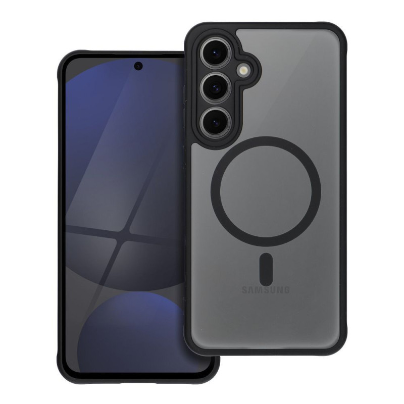 Kryt pro SAMSUNG S24 FE - black full matte mag cover