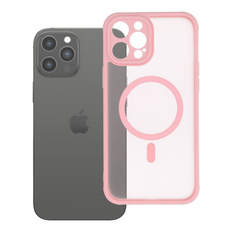 Kryt FULL MATTE MAG COVER iPhone 12 Pro Max - světle růžový