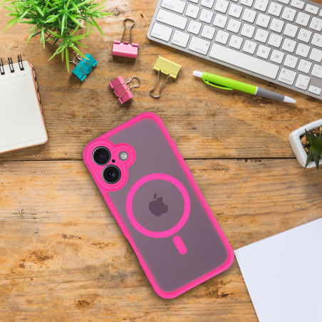 Kryt Full Matte Mag Cover iPhone 16 Pro - růžová