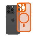 Kryt Full Matte MagSafe pro iPhone 15 Pro – oranžová