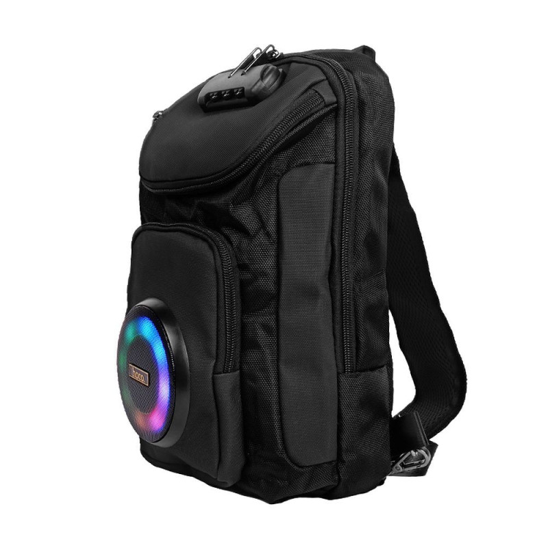 Bluetooth reproduktor Hoco HC42 s výkonem 8W pro kapesní batoh 6L – black