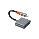 Audio redukce WiWU LT10 USB‑C + 3,5mm – šedá