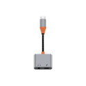 Audio redukce WiWU LT10 USB‑C + 3,5mm – šedá