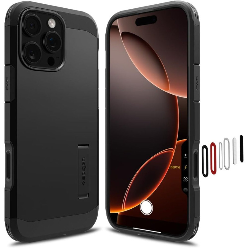 Spigen Tough Armor „T” MagSafe pouzdro pro iPhone 16 Pro Max – černé