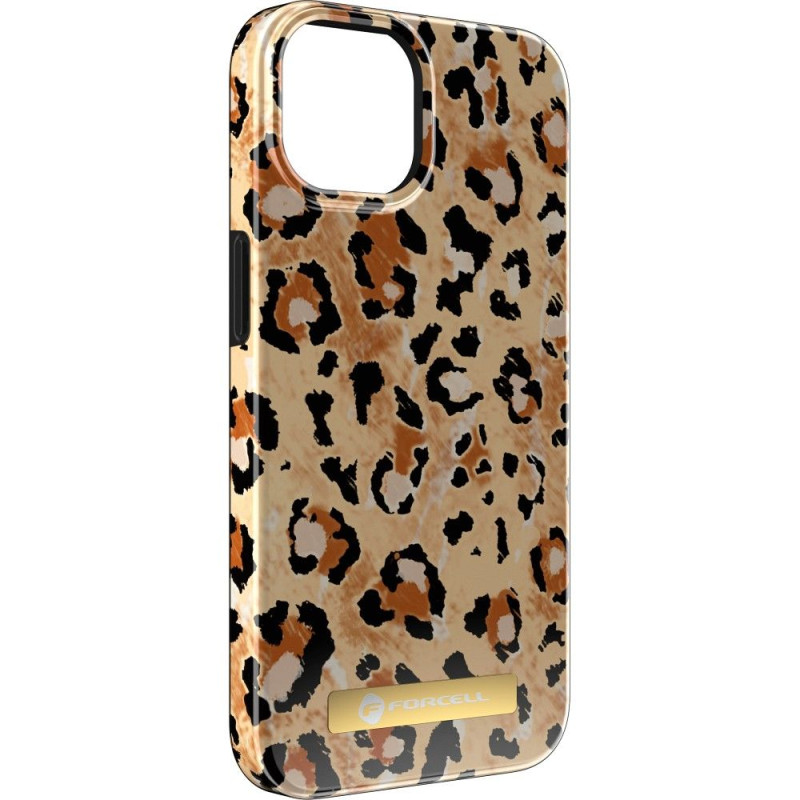 Pouzdro Forcell F-PROTECT MIRAGE pro iPhone 15 PLUS - wild panther