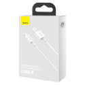 BASEUS CALYS-02 Superior datový a nabíjecí kabel USB/Lightning 12W, 0,25m, bílý