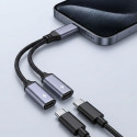 Nabíječka Blue Star USB-C 2v1 pro telefony - modrá/černá