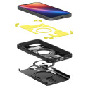 Spigen Tough Armor MagSafe pouzdro pro iPhone 16e se stojánkem – černé