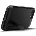 Spigen Tough Armor MagSafe pouzdro pro iPhone 16e se stojánkem – černé