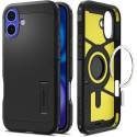Spigen Tough Armor MagSafe pouzdro se stojánkem pro iPhone 16 – černé