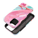Kryt Forcell F-PROTECT Mirage iPhone 16 PLUS – pink marble