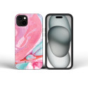 Kryt Forcell F-PROTECT Mirage iPhone 16 PLUS – pink marble