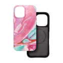 Kryt Forcell F-PROTECT Mirage iPhone 16 PLUS – pink marble