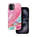 Kryt Forcell F-PROTECT Mirage iPhone 16 PLUS – pink marble