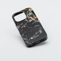 Kryt Forcell F-PROTECT Mirage iPhone 16 Pro – black marble
