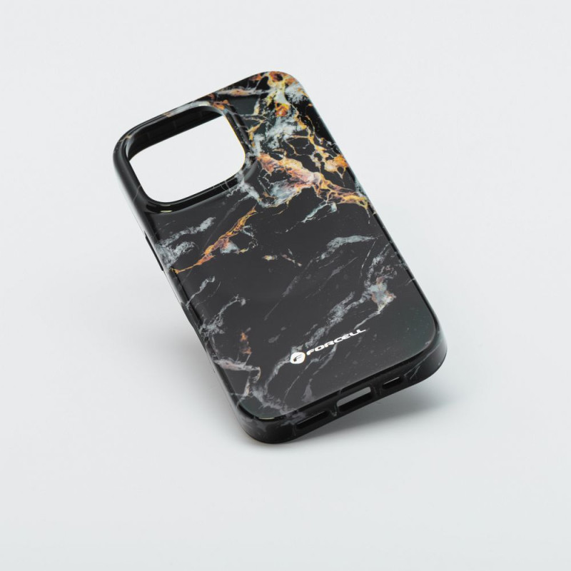 Kryt Forcell F-PROTECT Mirage pro iPhone 16 PRO - black marble