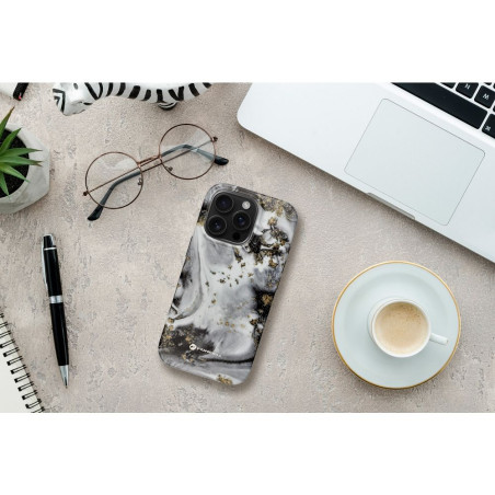 Kryt Forcell F-PROTECT MIRAGE pro iPhone 15 PRO – stříbrná mlha