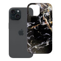 Kryt Forcell F-PROTECT Mirage pro iPhone 15 – black marble