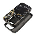 Kryt Forcell F-PROTECT Mirage pro iPhone 15 – black marble