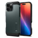 Spigen Tough Armor MagSafe pouzdro se stojánkem pro iPhone 16 Pro – zelené