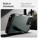 Spigen Tough Armor MagSafe pouzdro se stojánkem pro iPhone 16 Pro – zelené