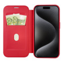 Flip case SMART MAG pro iPhone 15 Pro - červená