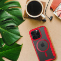 Flip case SMART MAG pro iPhone 15 Pro - červená