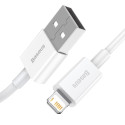 BASEUS CALYS-B02 Superior datový a nabíjecí kabel USB/Lightning 12W, 1,5m, bílý
