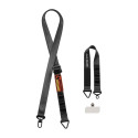 Řemínek DUX DUCIS Outdoor Cross Body pro mobil – černý