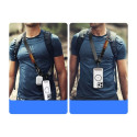 Řemínek DUX DUCIS Outdoor Cross Body pro mobil – černý